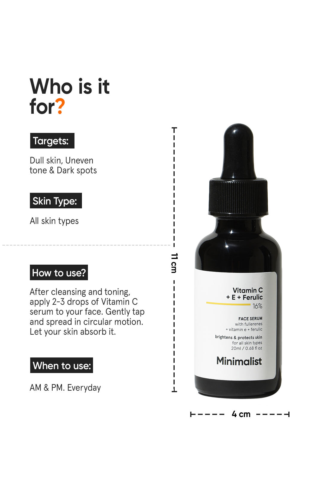 Vitamin C + E + Ferulic 16% Face Serum