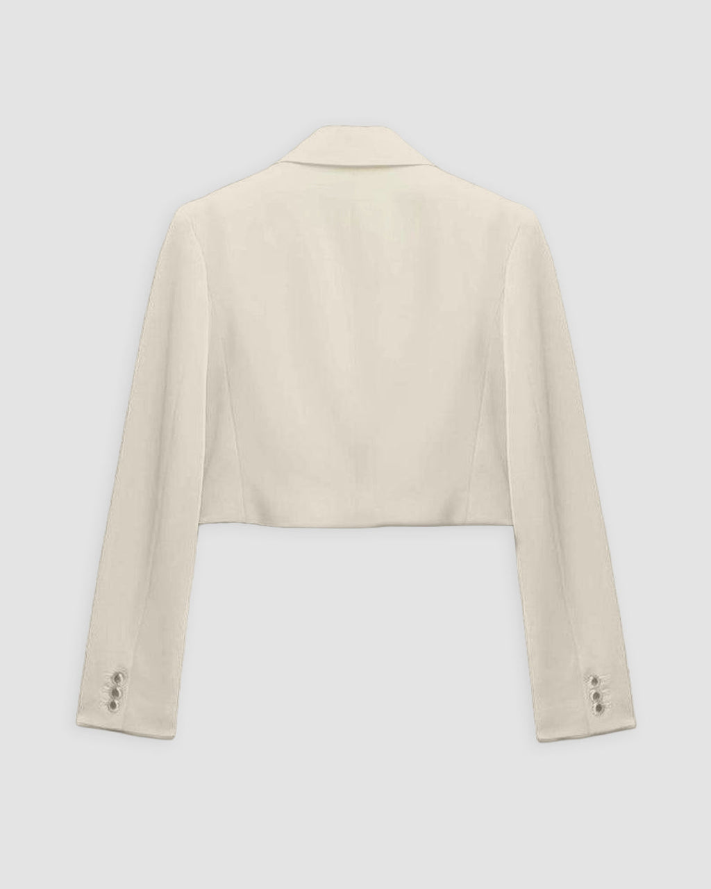 XS Double-Breasted Front Buttoned Blazer In Off-White CT98