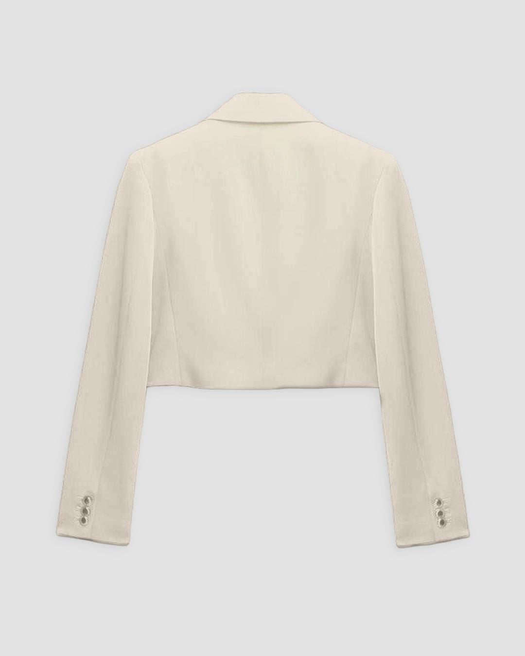 XS Double-Breasted Front Buttoned Blazer In Off-White CT98