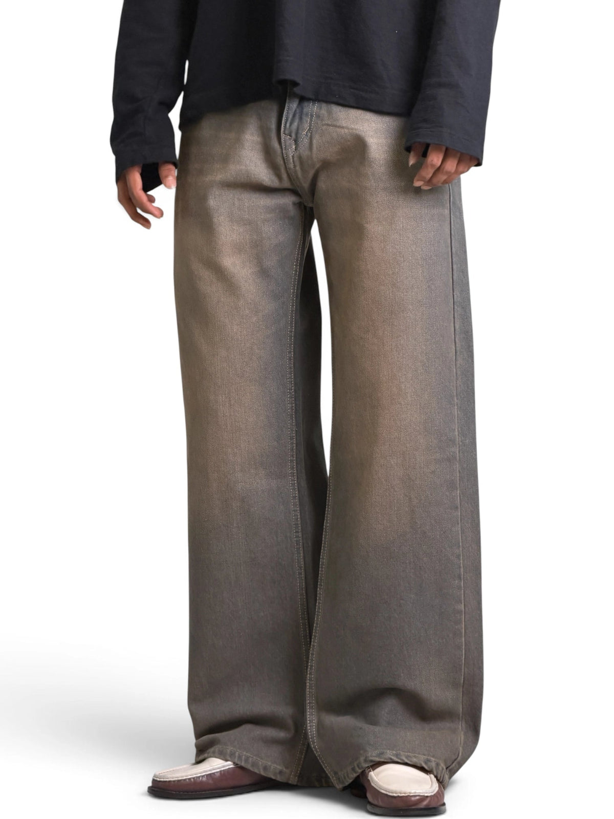 DELIX BROWN BAGGY Morrislane - image 1