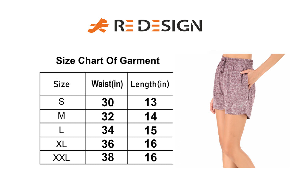 Activewear Shorts For Women (Grey Melange) S54