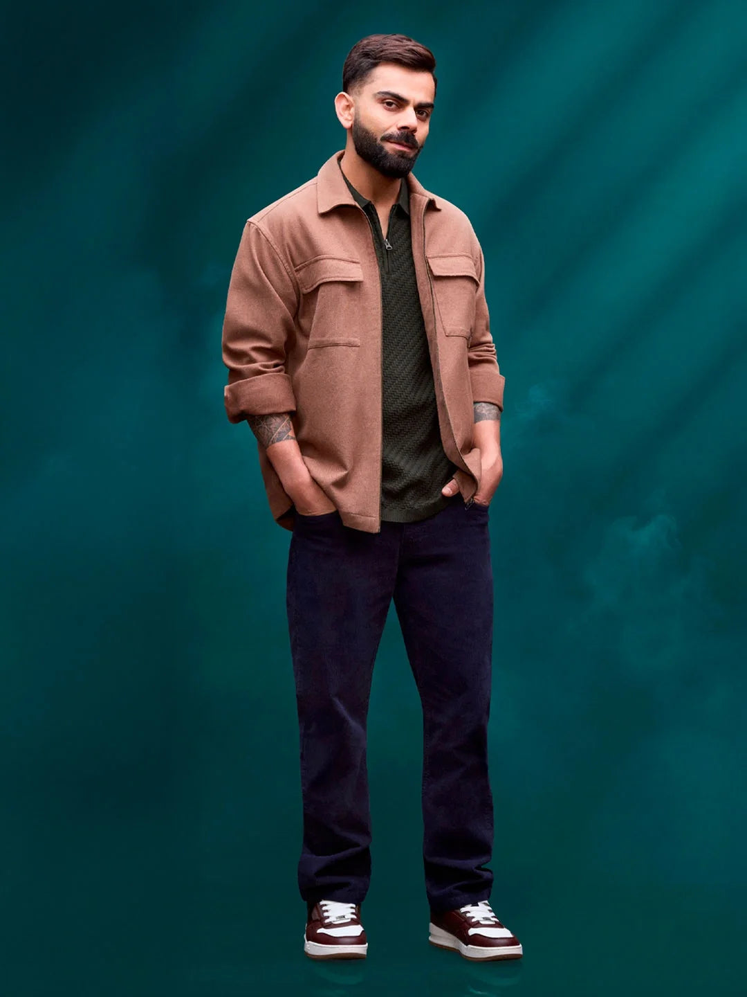 Wales Corduroy Straight Fit Trouser | Navy Blue