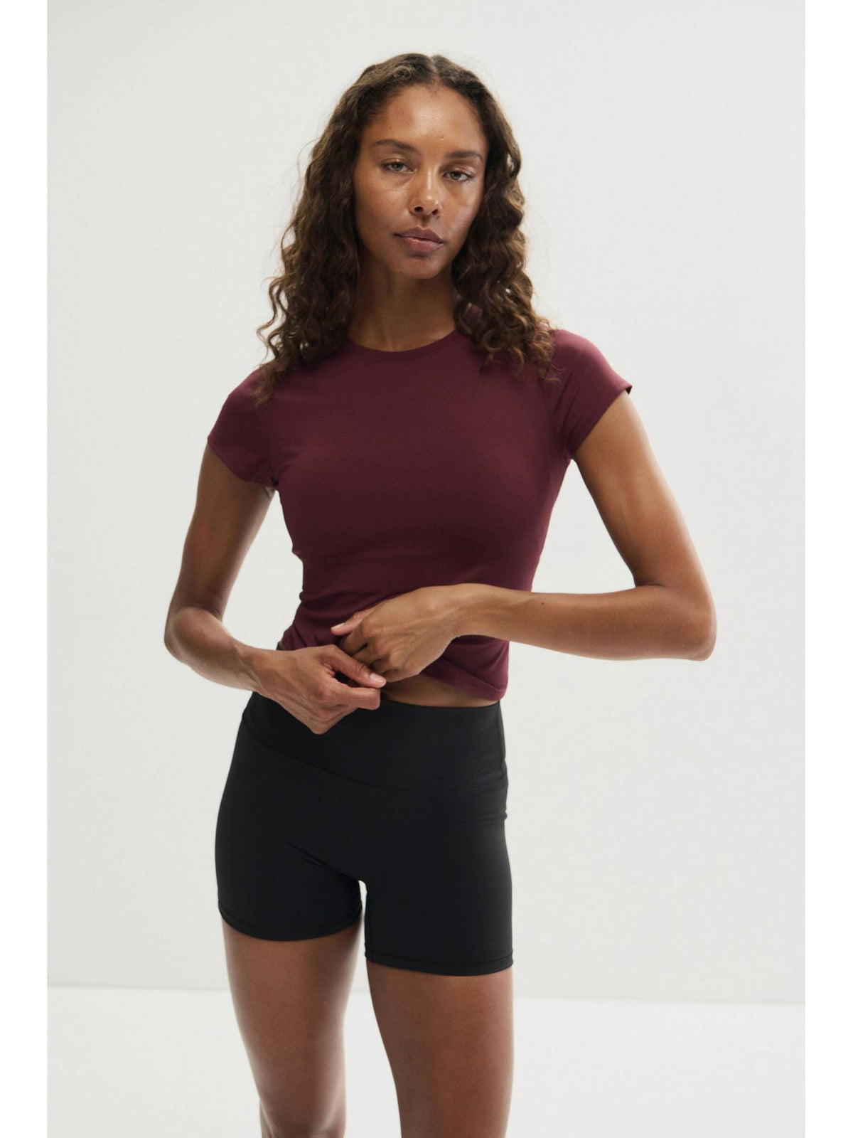 Women White Sports T-Shirt With Sculpt move | TT89 - view 14
