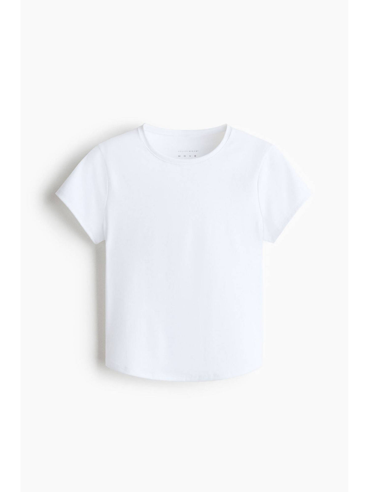 Women White Sports T-Shirt With Sculpt move | TT89 - view 5