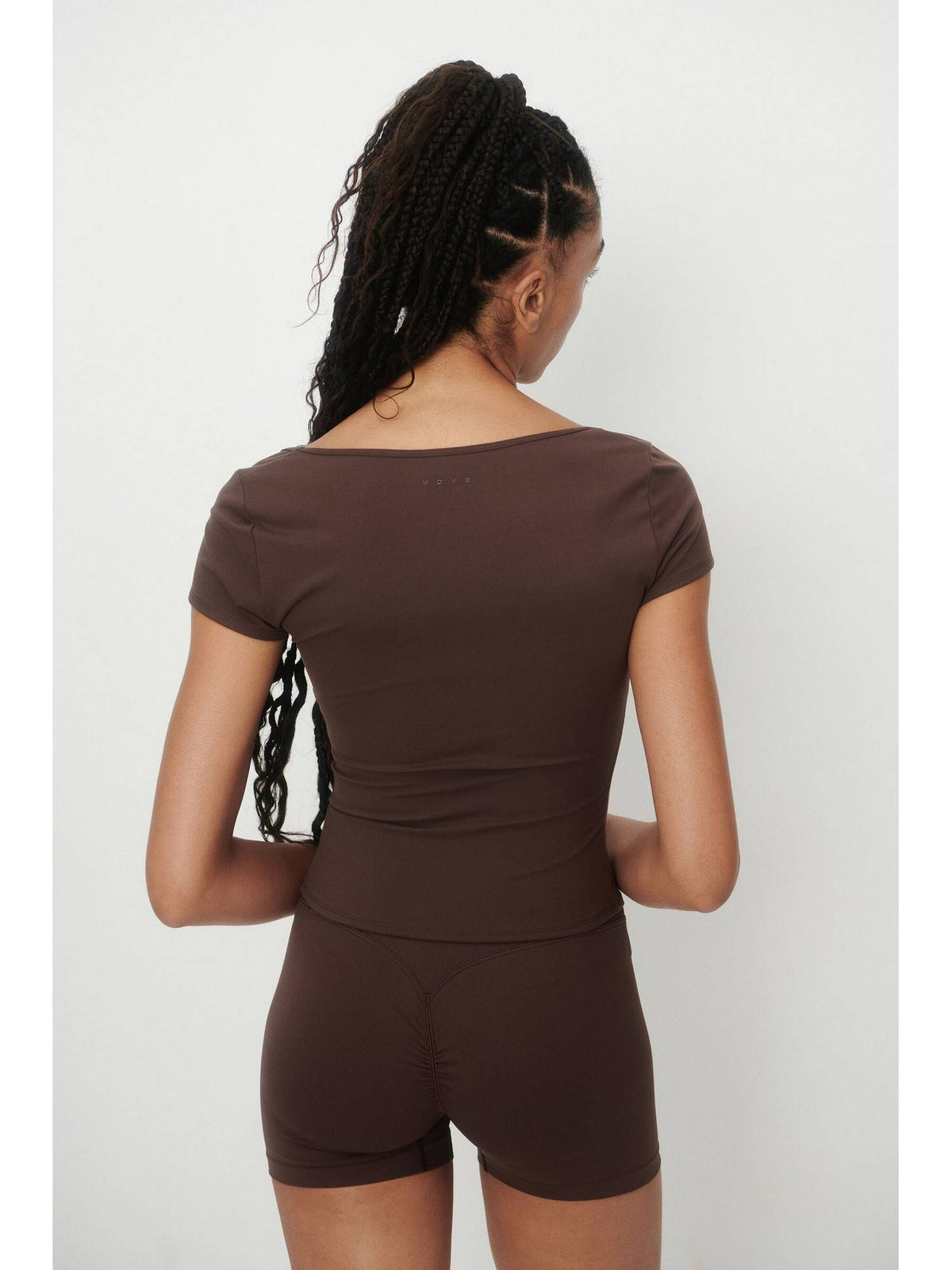 Women Brown Sports T-Shirt With Soft move | TT89 - view 3