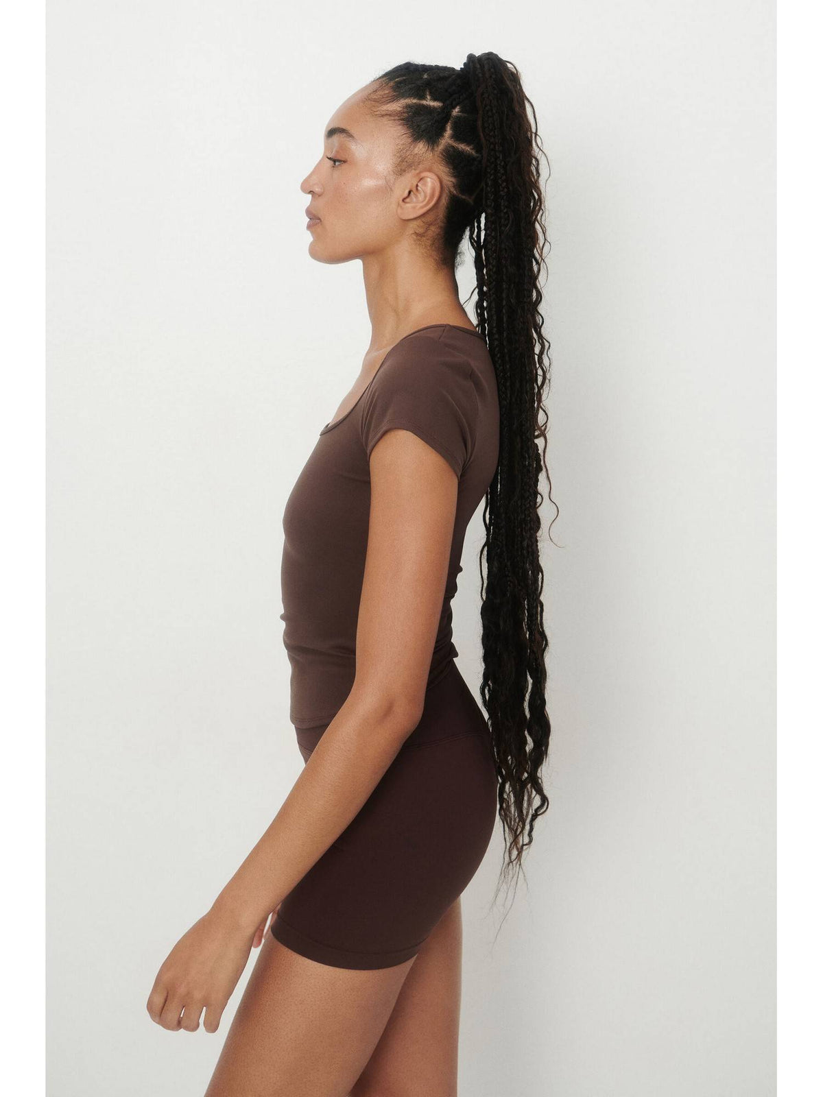Women Brown Sports T-Shirt With Soft move | TT89 - view 4