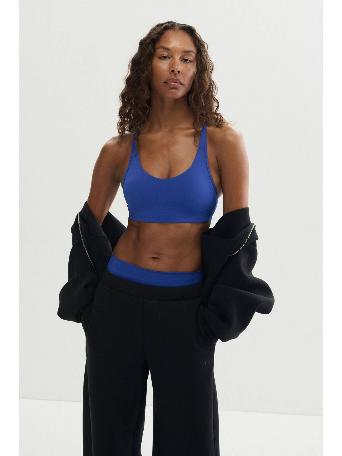 Women Navy Blue Medium Support Sports Bra With Sculpt move | sb09 - view 13