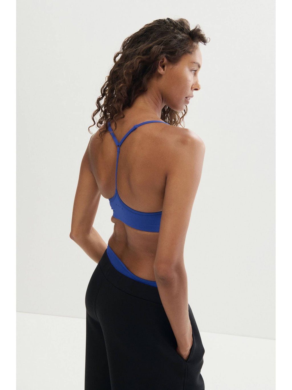 Women Navy Blue Medium Support Sports Bra With Sculpt move | sb09 - view 17