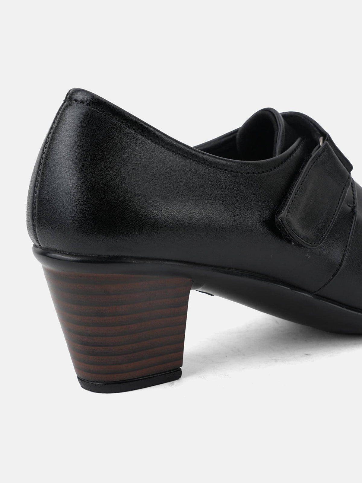 Comfortable Black Block Heels Casual Boots for Women | BT61 - view 5