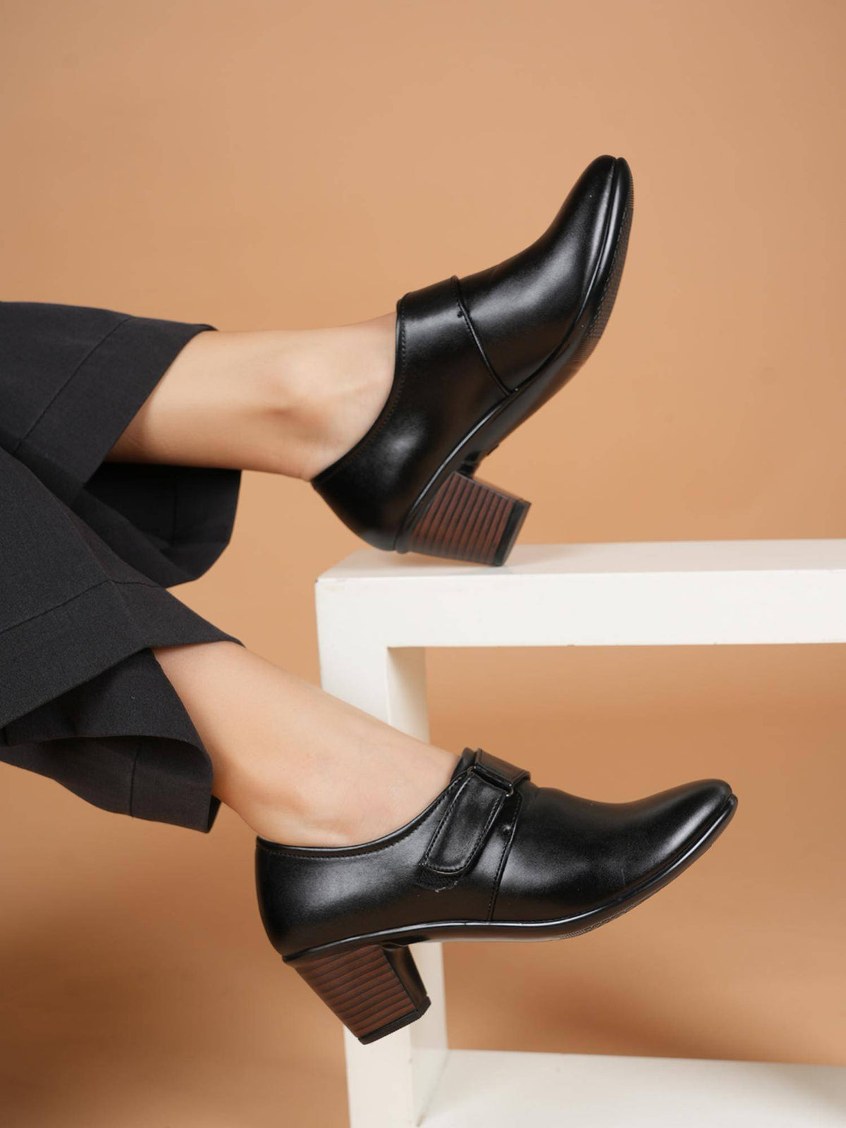 Comfortable Brown Block Heels Casual Boots for Women | BT61 - view 30