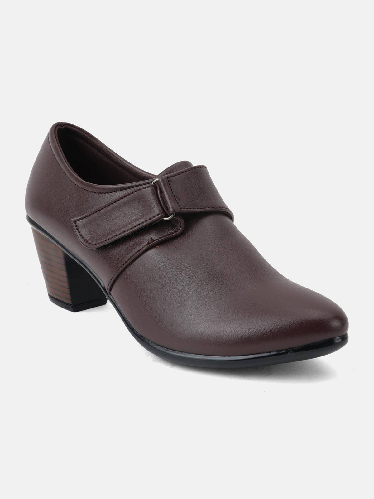 Comfortable Brown Block Heels Casual Boots for Women | BT61 - view 3