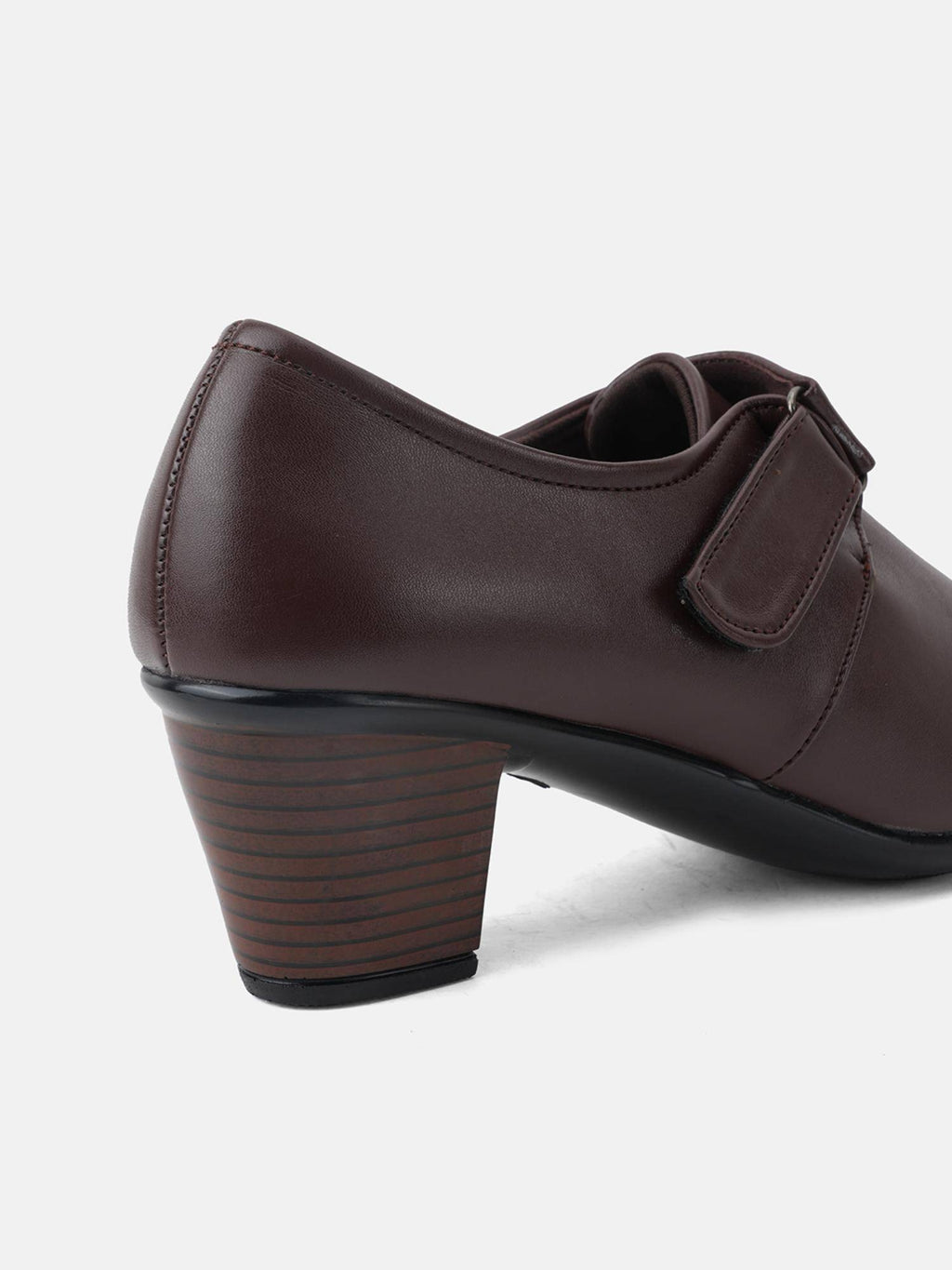 Comfortable Brown Block Heels Casual Boots for Women | BT61 - view 5