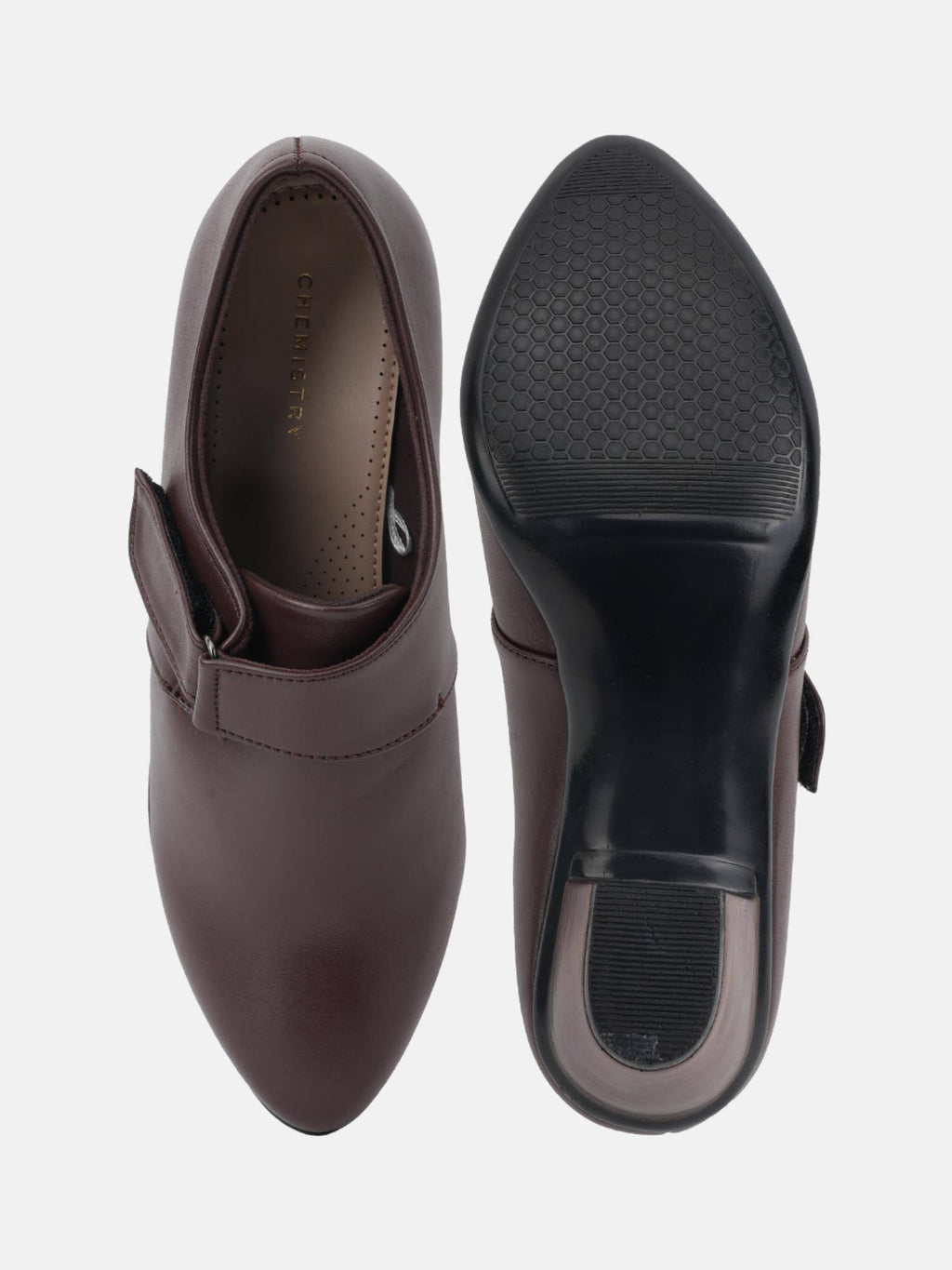 Comfortable Brown Block Heels Casual Boots for Women | BT61 - view 6