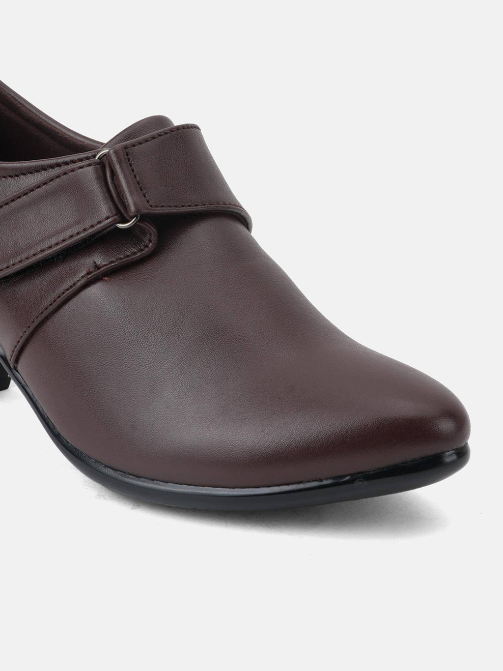 Comfortable Brown Block Heels Casual Boots for Women | BT61 - view 7
