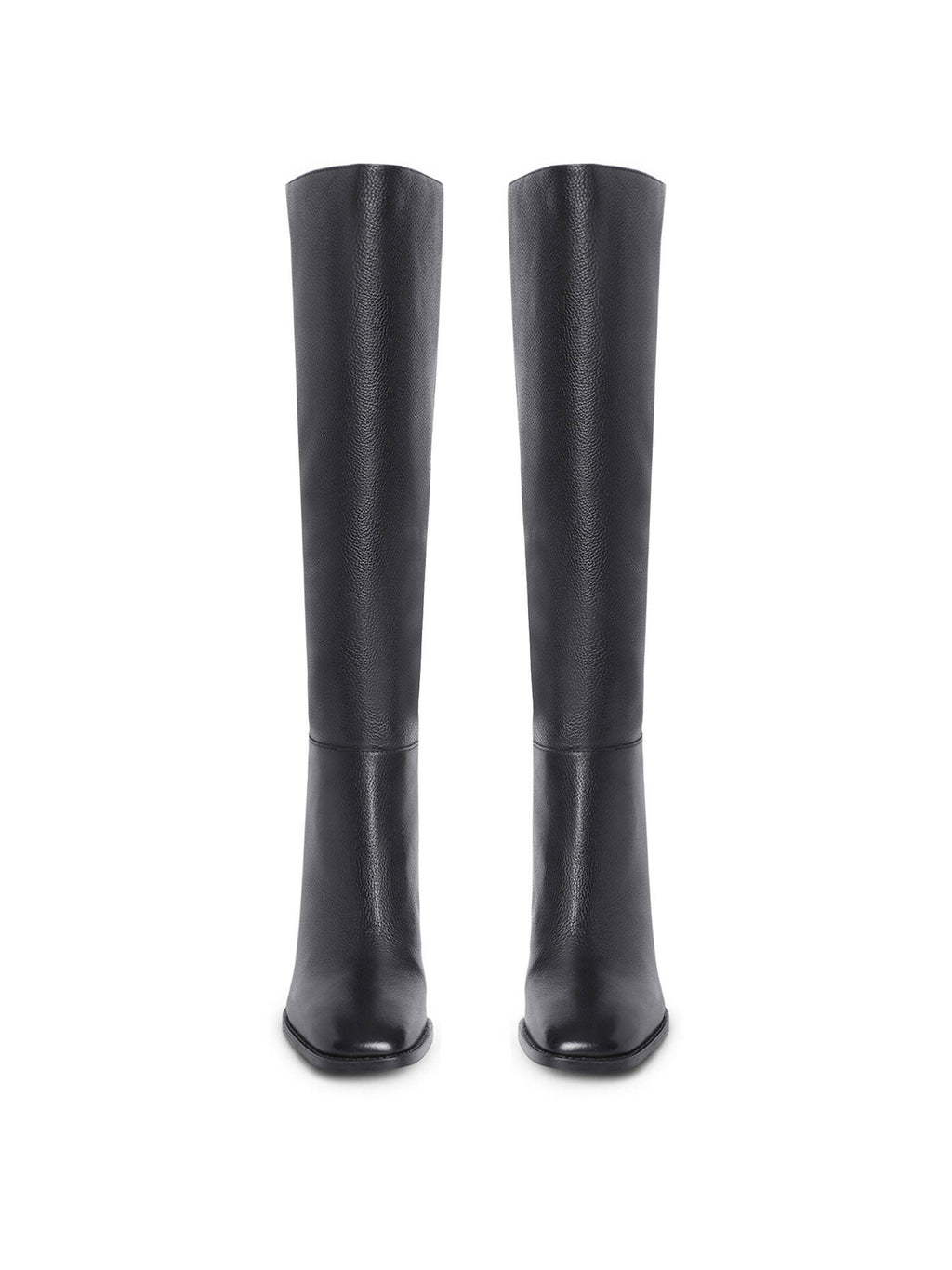 Lia Black Leather Knee High Slouch Boots | BT61 - view 5