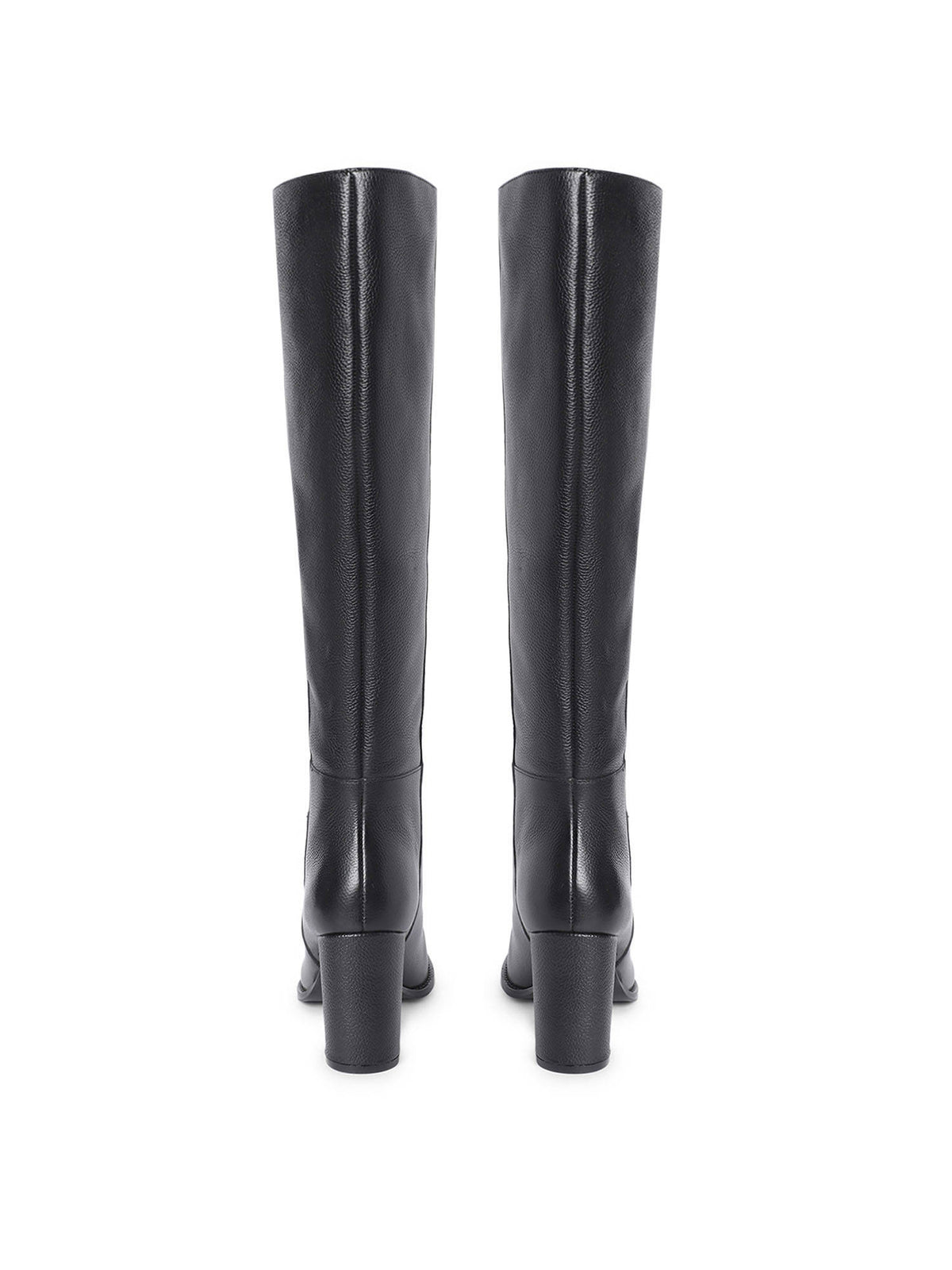 Lia Black Leather Knee High Slouch Boots | BT61 - view 6