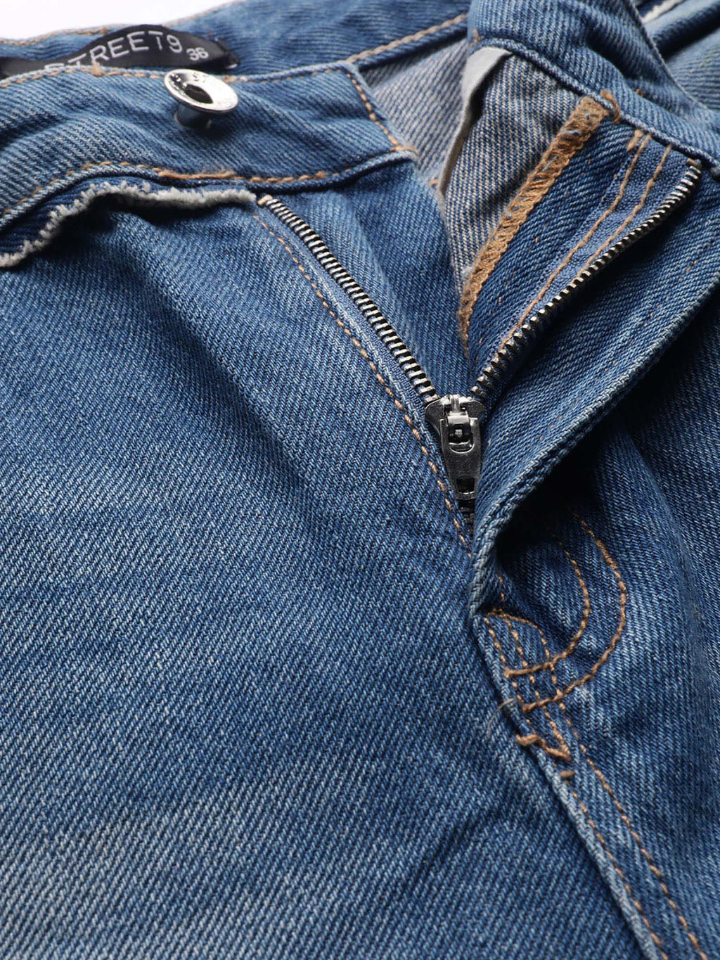 Women Blue Cotton Jeans | ST23 - view 5