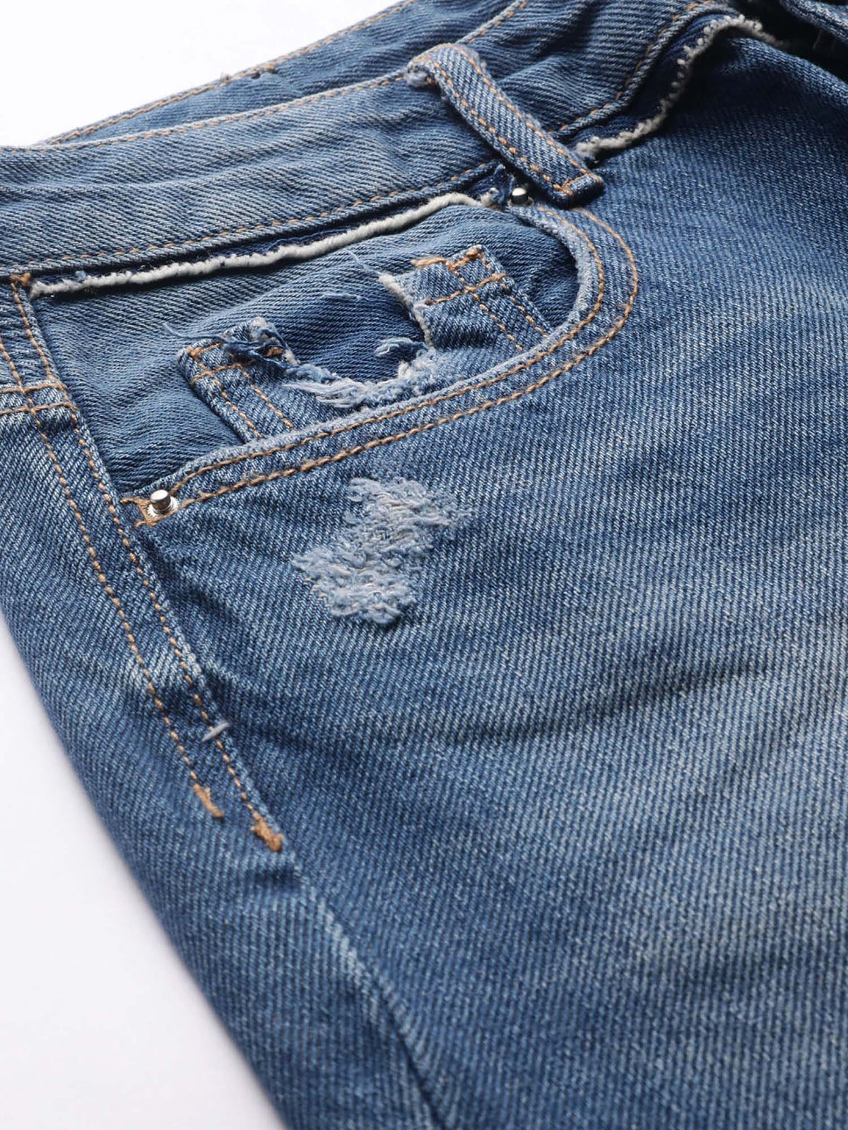 Women Blue Cotton Jeans | ST23 - view 6