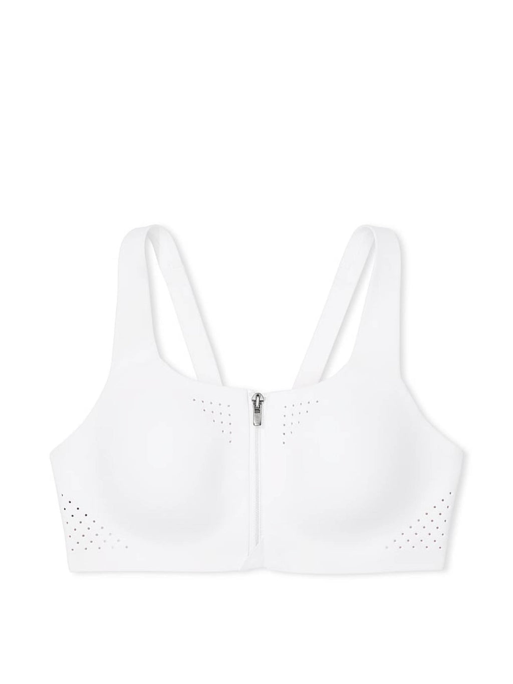 White Featherweight Max Front-Close Sports Bra | sb09 - view 3