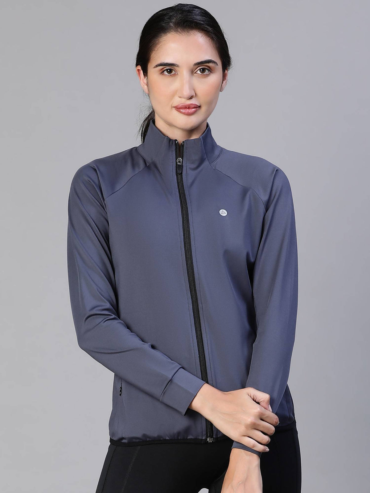 Women Teal Zipper Dry Fit Outdoor Jacket | JK12 - view 14