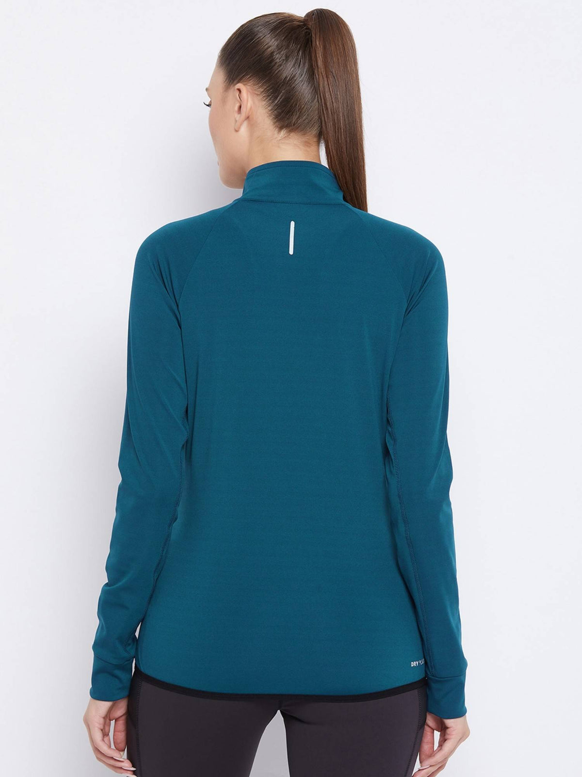 Women Teal Zipper Dry Fit Outdoor Jacket | JK12 - view 5