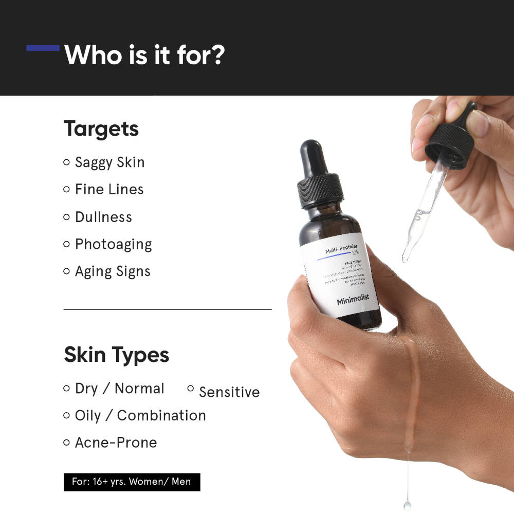 10% Multi Peptide Face Serum For Anti Aging & Collagen Boost With Bio-Placenta | FC3 - view 2