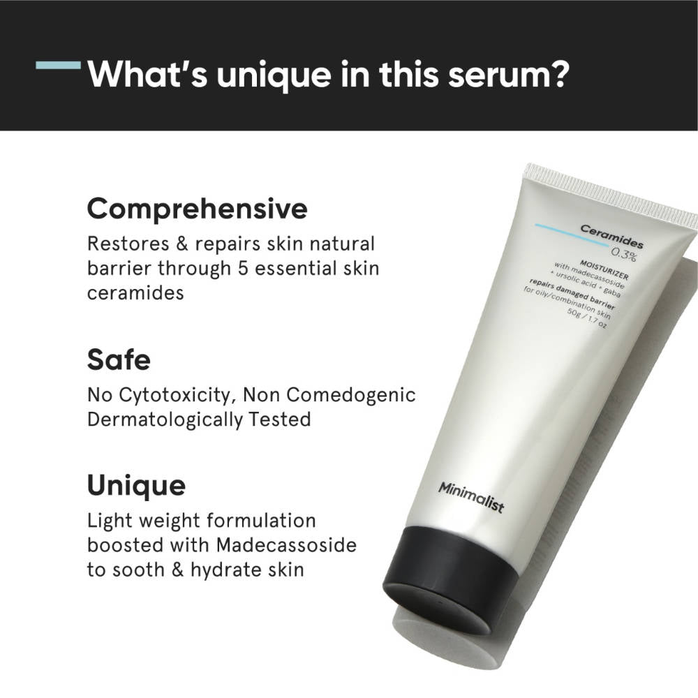 0.3% Ceramide Barrier Repair Moisturizing Cream For Oily Skin | FC3 - view 3