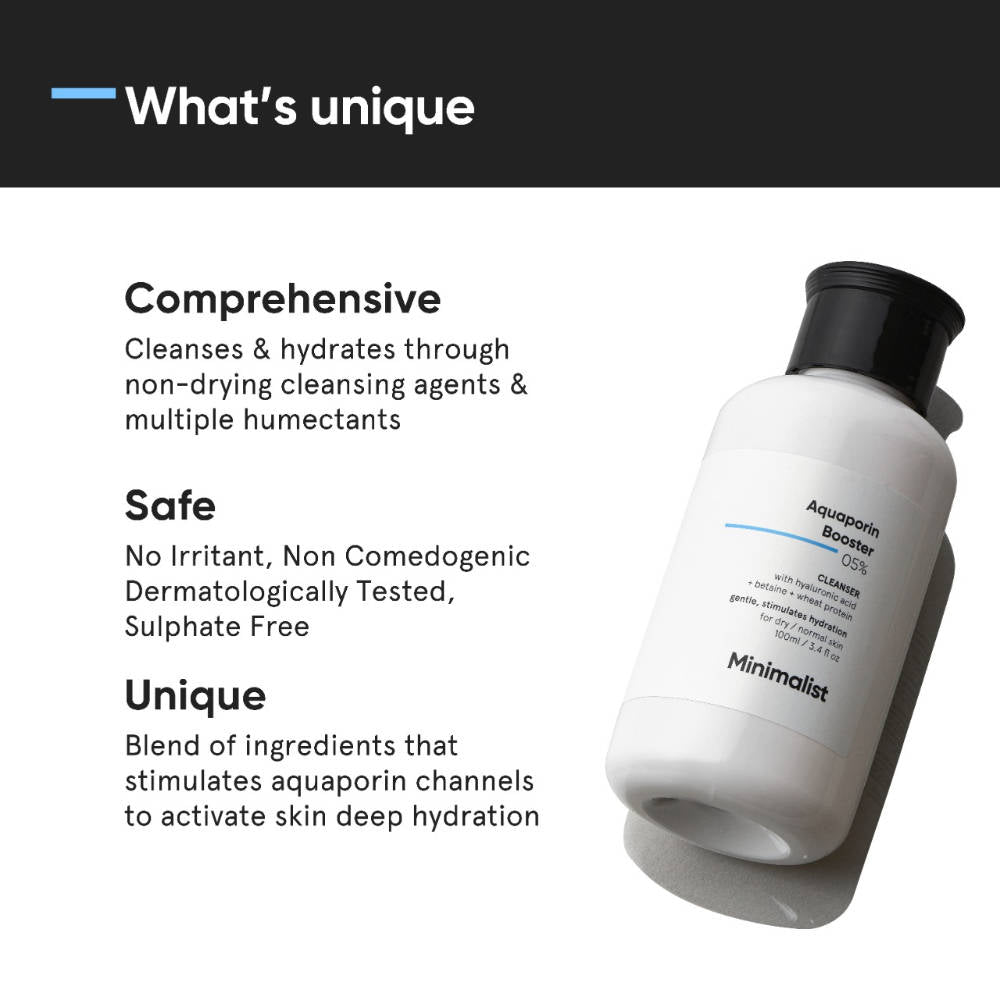 5% Aquaporin Booster Face Wash With Hyaluronic Acid For Dry Skin | FC3 - view 2