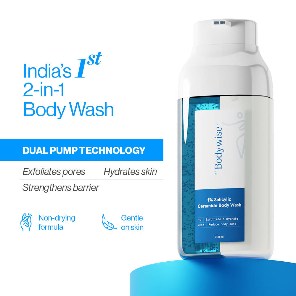 1% Salicylic Ceramide Body Wash - Dual Pump 2in1 Body Wash - For Body Acne and Dry Skin | BWS9 - view 1