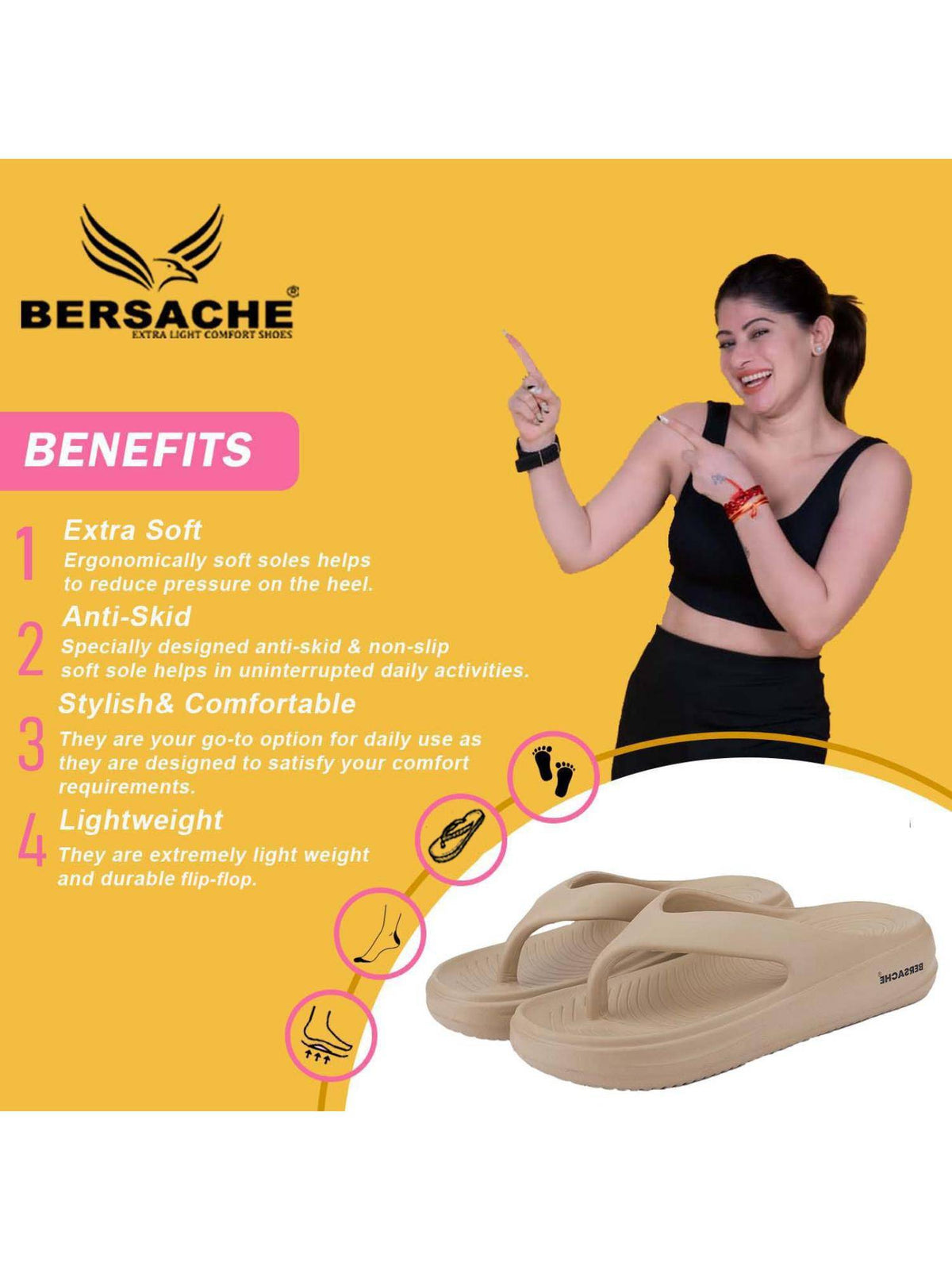Women Beige Sandals | SD89 - view 2