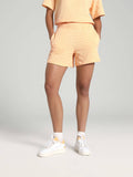 Orange Self Design Regular Fit Shorts - view 1