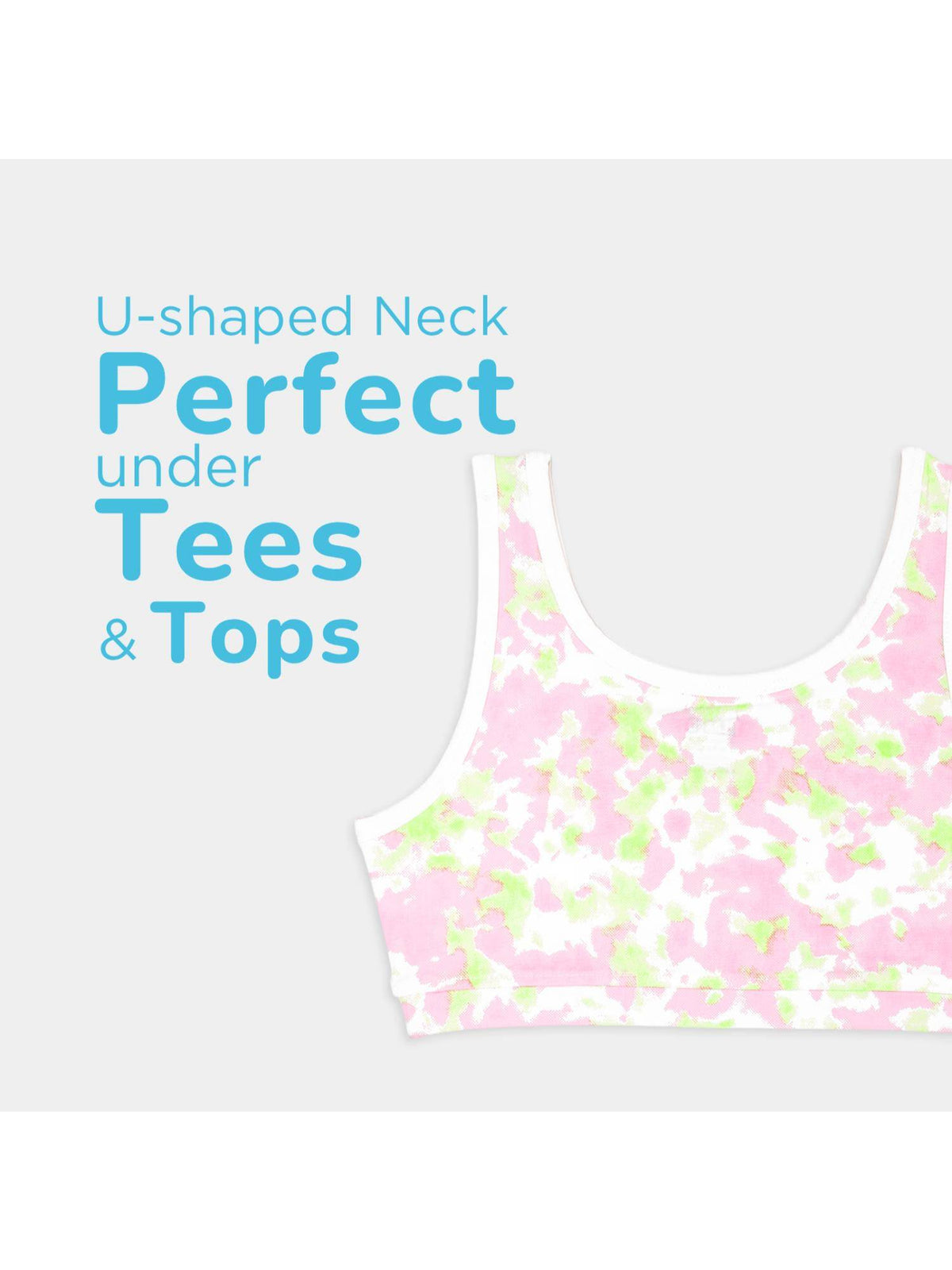 U-Shaped Double Layered Sports Bra - (Pack of 3) | sb09 - view 4