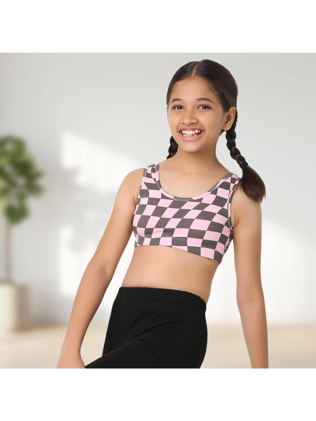 U-Shaped Double Layered Sports Bra - (Pack of 3) | sb09 - view 5
