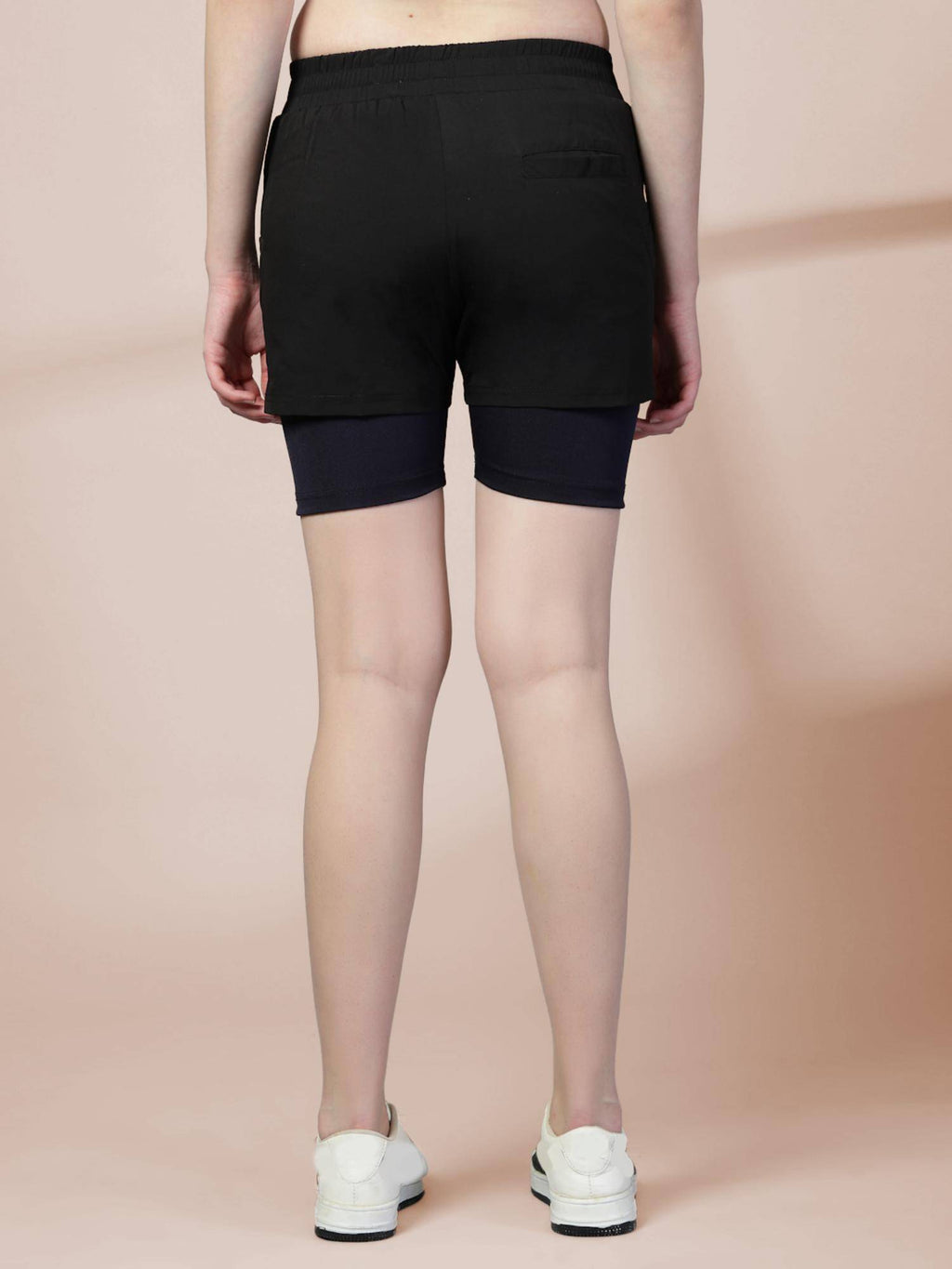 Double Layered Shorts For Women - Black - view 5