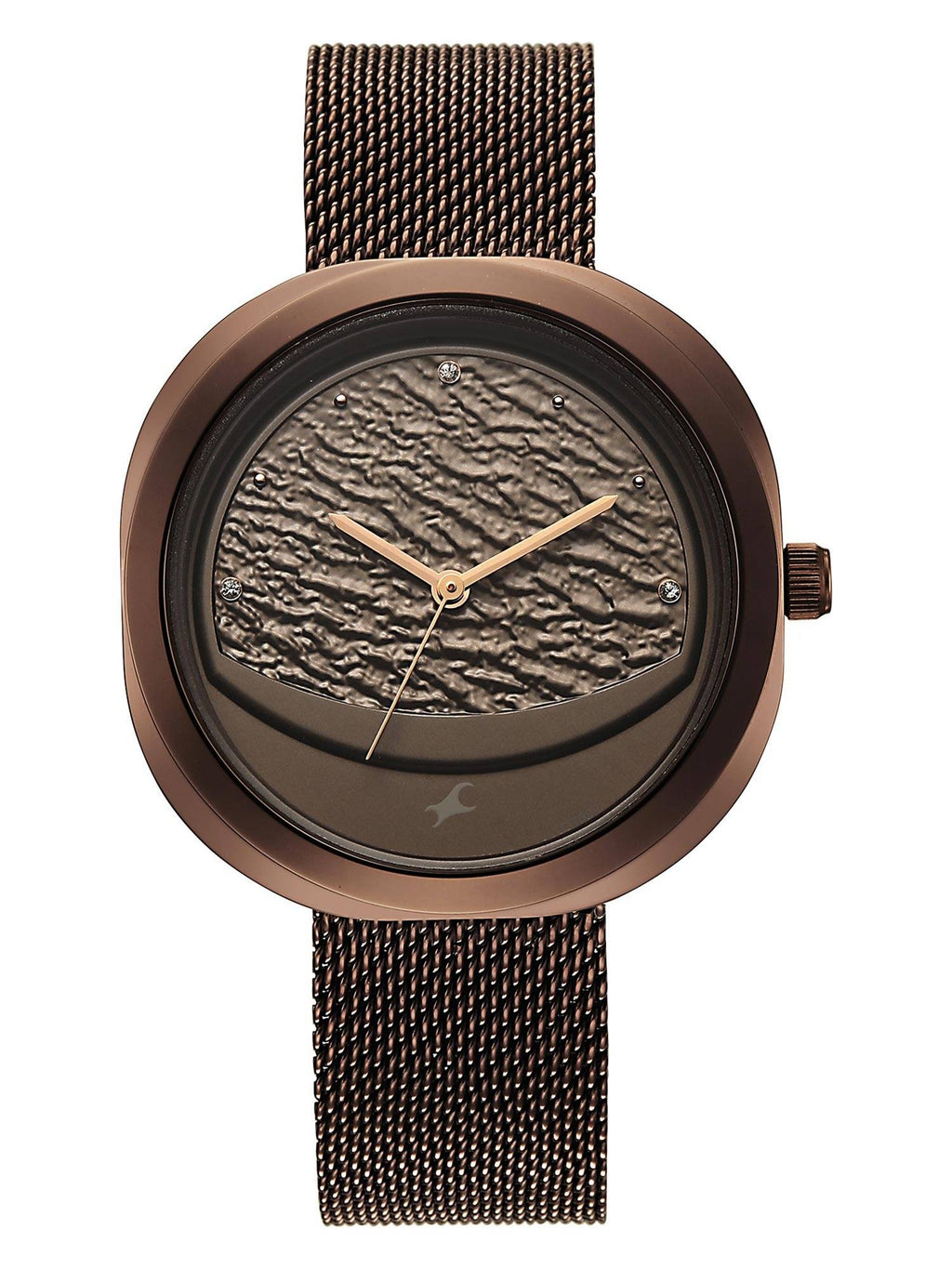 Gelato Brown Multifunction Metal Strap Watch (6330QM01) | W92 - view 1