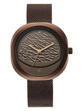 Gelato Brown Multifunction Metal Strap Watch (6330QM01) | W92 - view 1