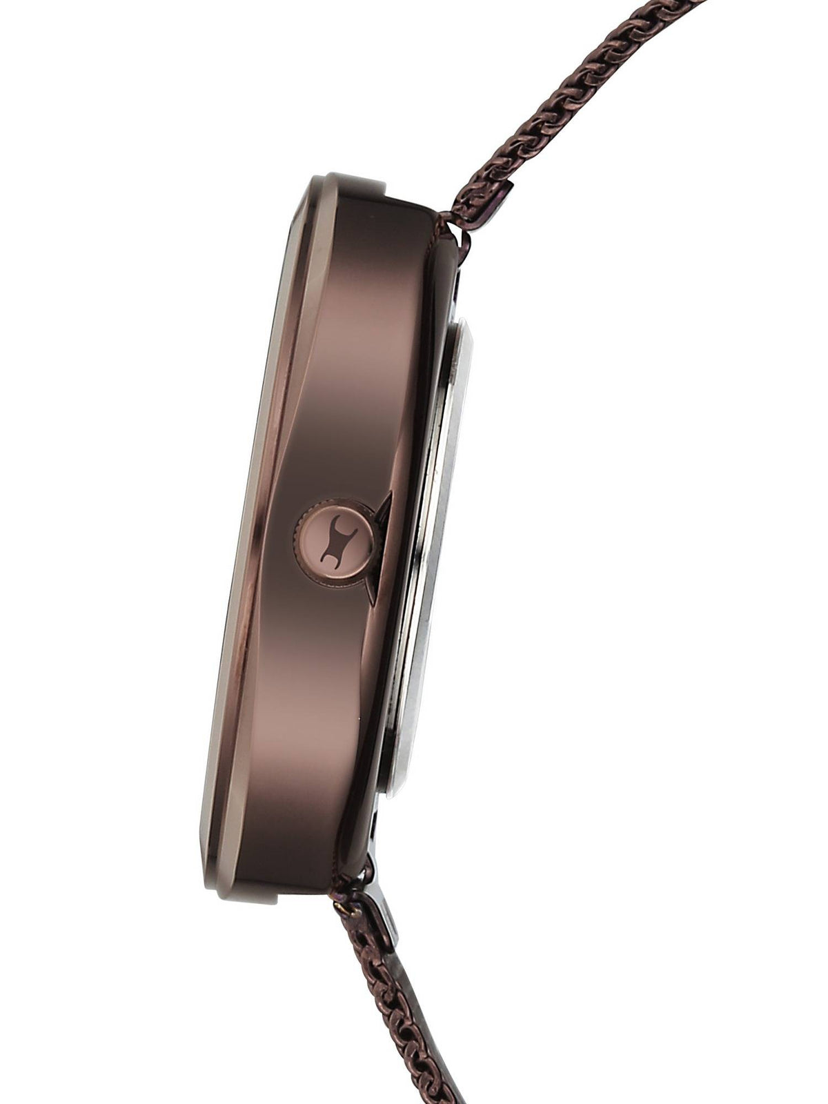 Gelato Brown Multifunction Metal Strap Watch (6330QM01) | W92 - view 4