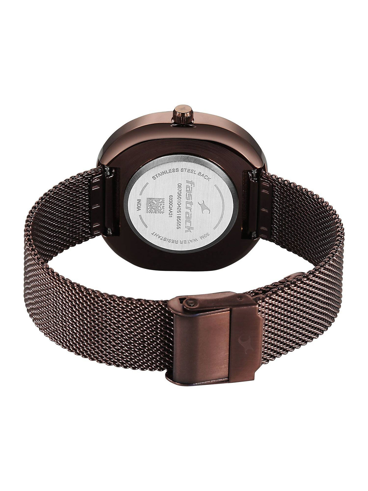 Gelato Brown Multifunction Metal Strap Watch (6330QM01) | W92 - view 5