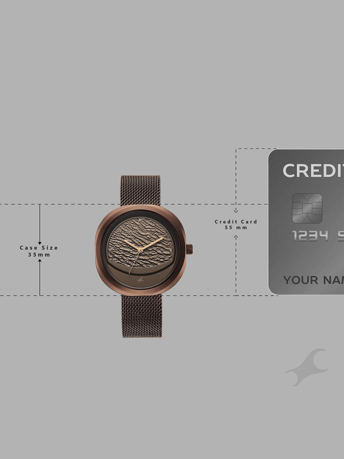 Gelato Brown Multifunction Metal Strap Watch (6330QM01) | W92 - view 6