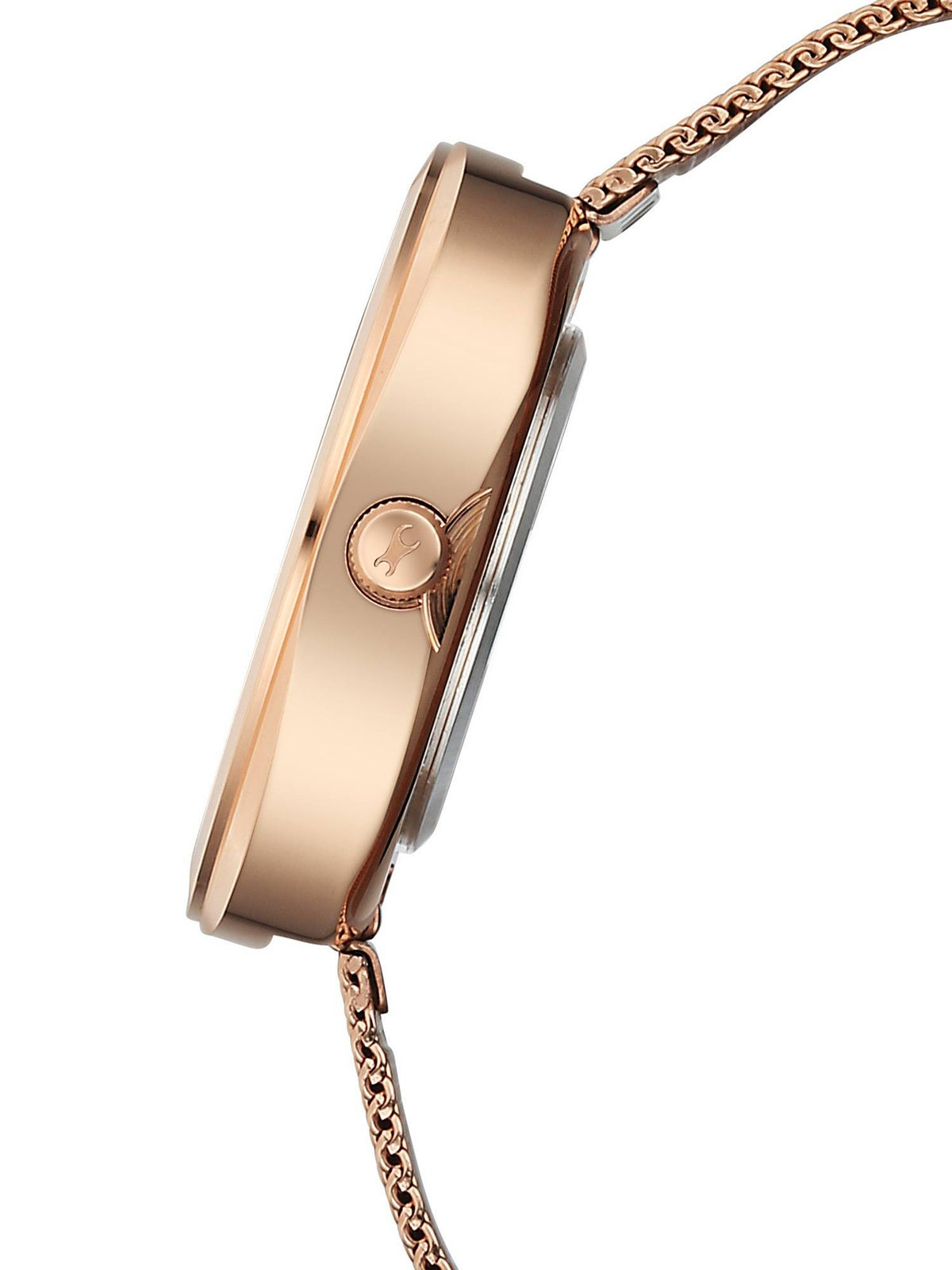Gelato Brown Multifunction Metal Strap Watch (6330QM01) | W92 - view 10