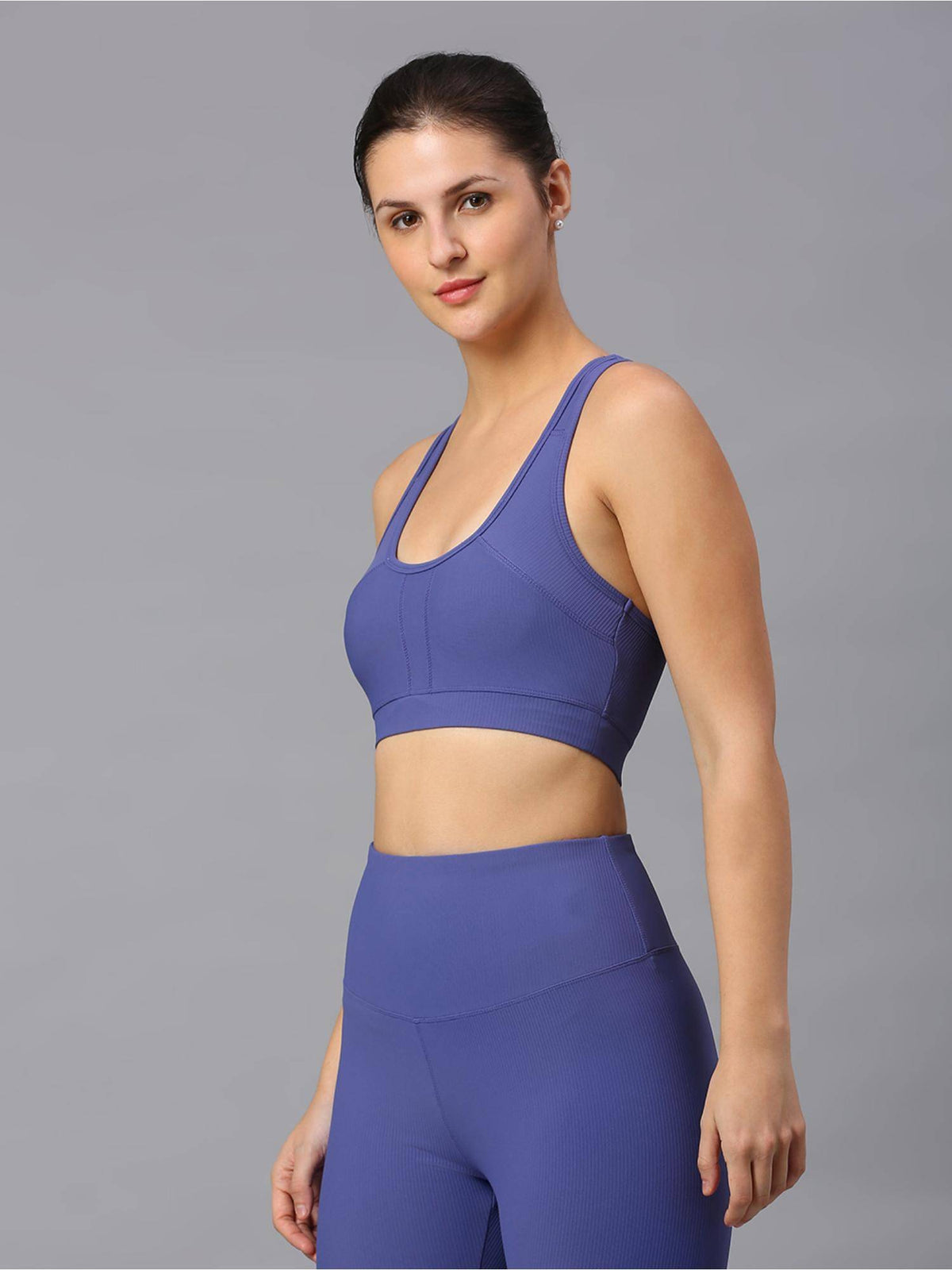 Strive Rib Sports Bra Green | sb09 - view 8