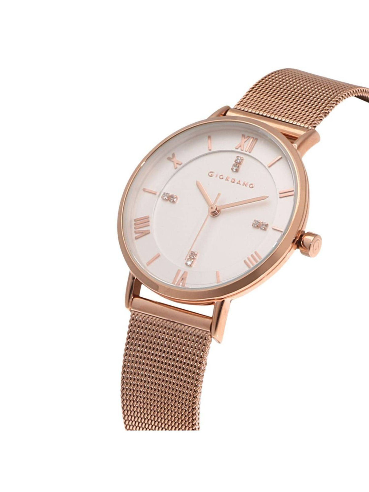 Women's White Round Analog Watch | W92 - view 3