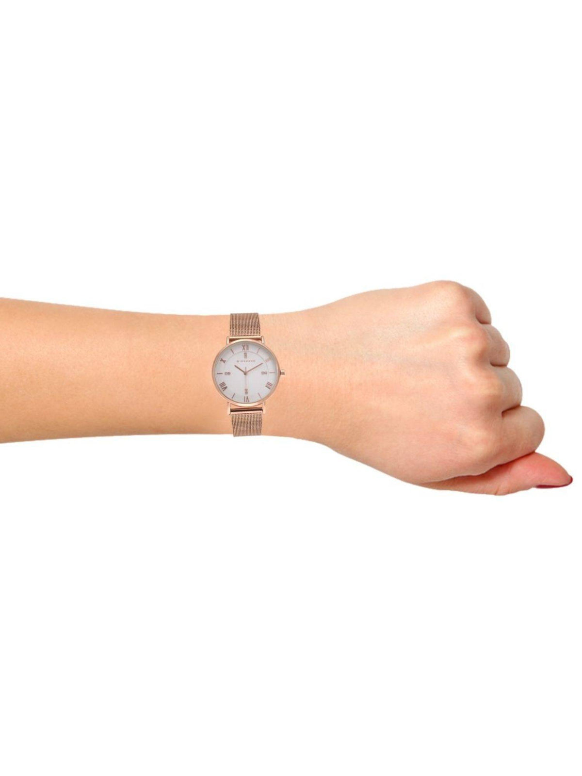 Women's White Round Analog Watch | W92 - view 4
