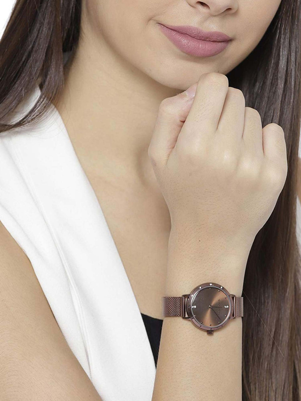 Women's Brown Round Analog Watch | W92 - view 5