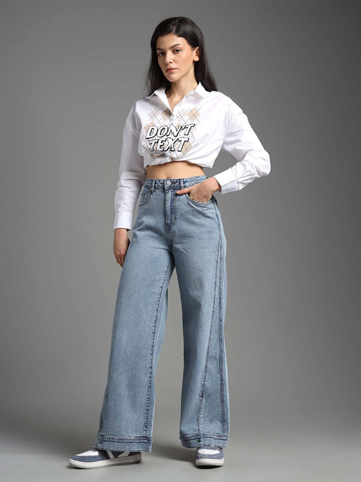 High Rise Wide Leg Fit Jeans | WL90 - view 2