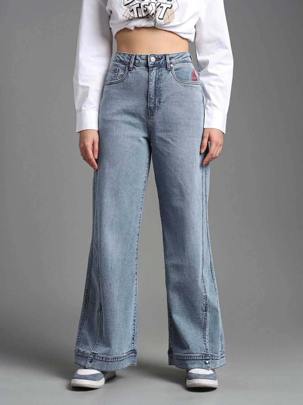 High Rise Wide Leg Fit Jeans | WL90 - view 5
