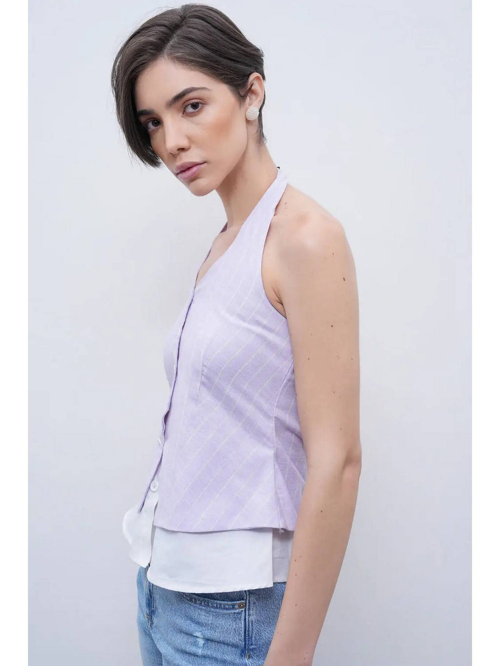 Purple Maison Halter Top | HT67 - view 4