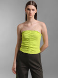 Neon Front Ruched Tube Top | TT90 - view 1