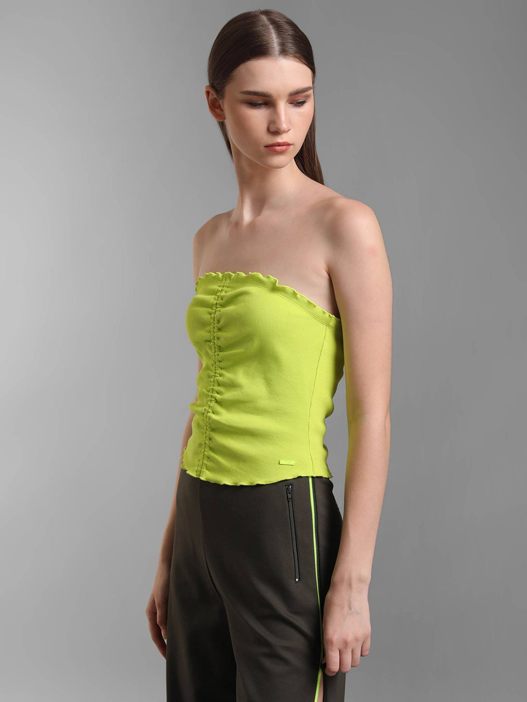 Neon Front Ruched Tube Top | TT90 - view 4
