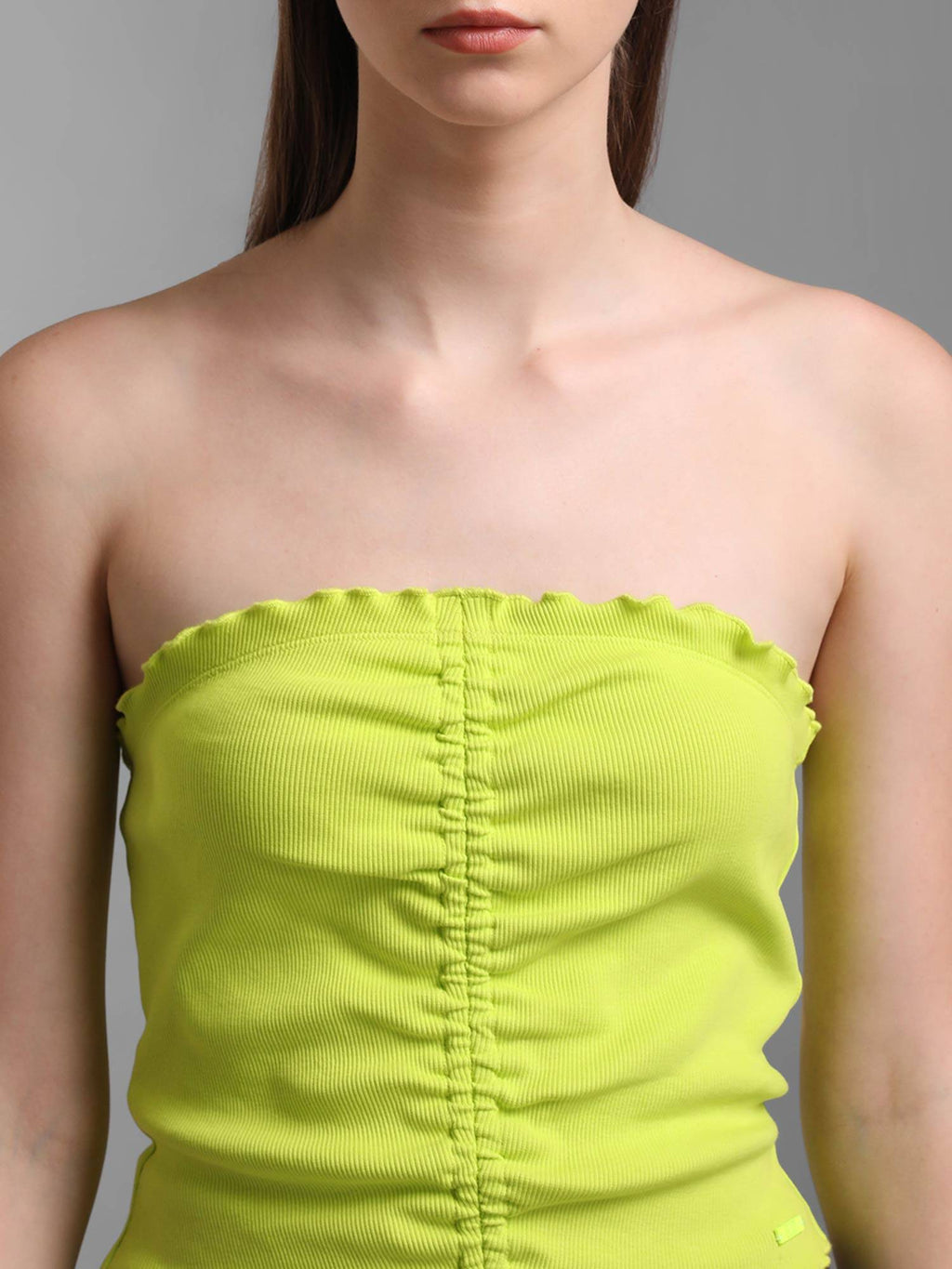 Neon Front Ruched Tube Top | TT90 - view 6